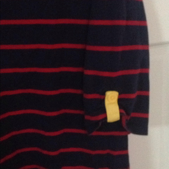 Navy and red stripped dress - Picture 3 of 4